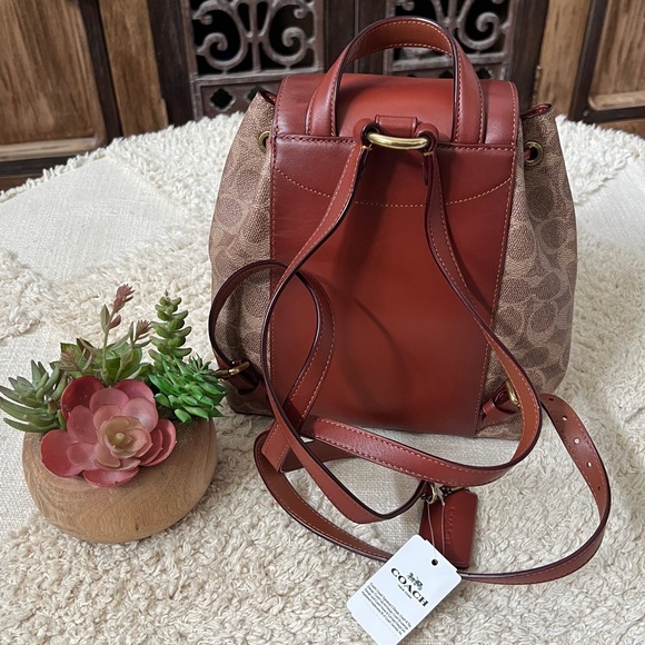 🌸Coach Evie Backpack 22 In Signature Canvas New! - Picture 5 of 15